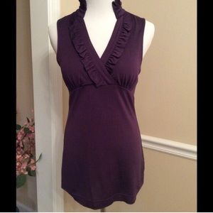 Purplish-plum BR silk tank